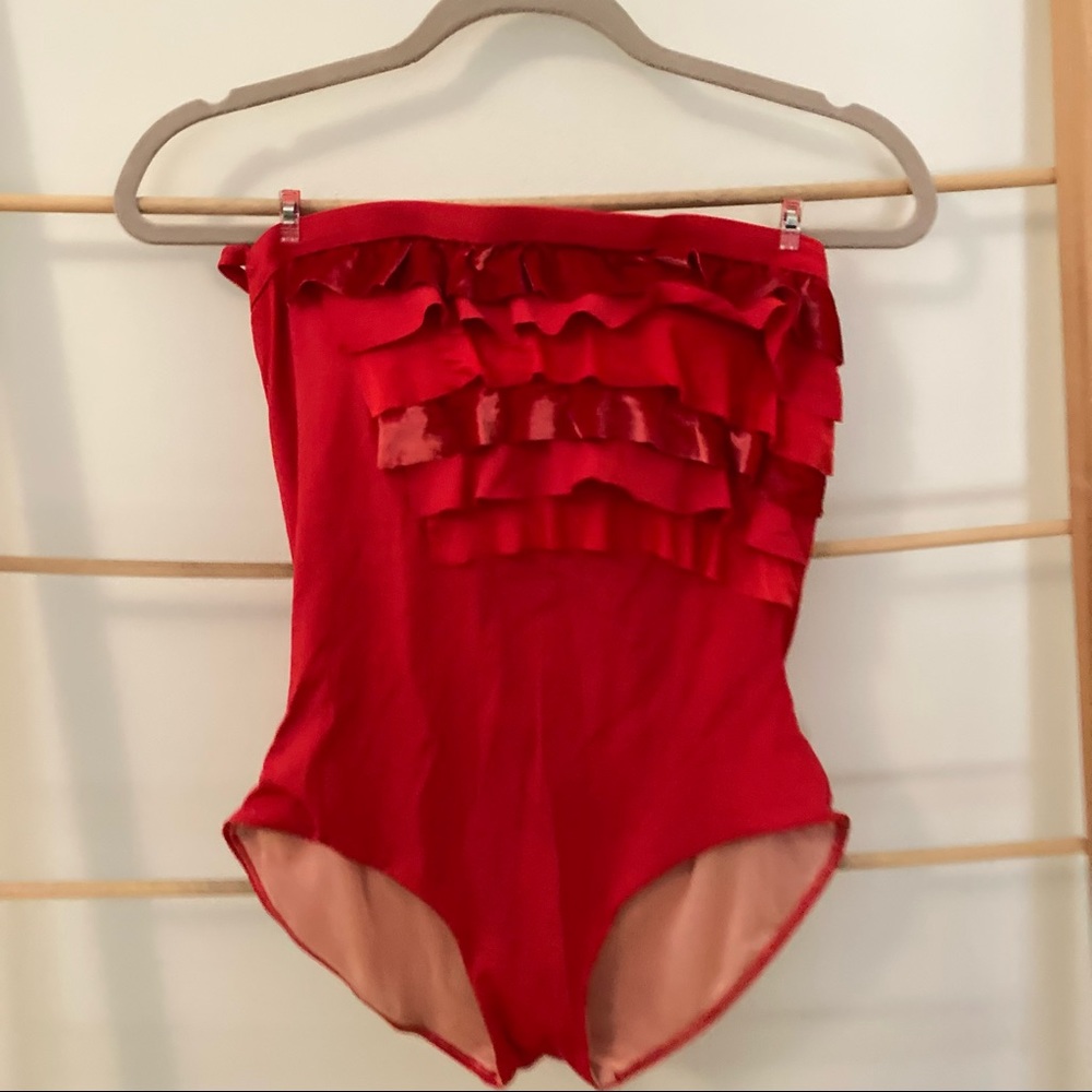 Spanx One Piece Swim Suit-Strapless